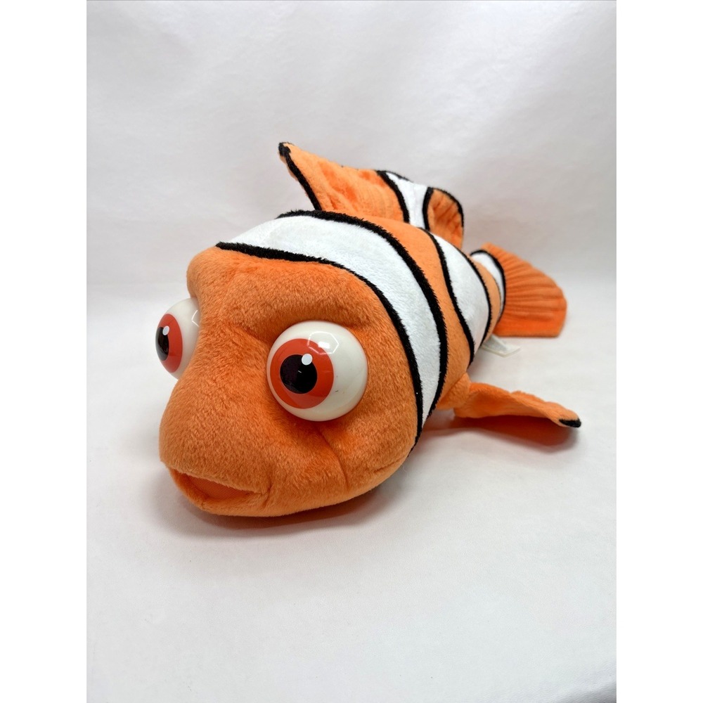 2002 Disney Finding Nemo 18" High Five Talking Plush‎ Clown Fish Hasbro Vintage
